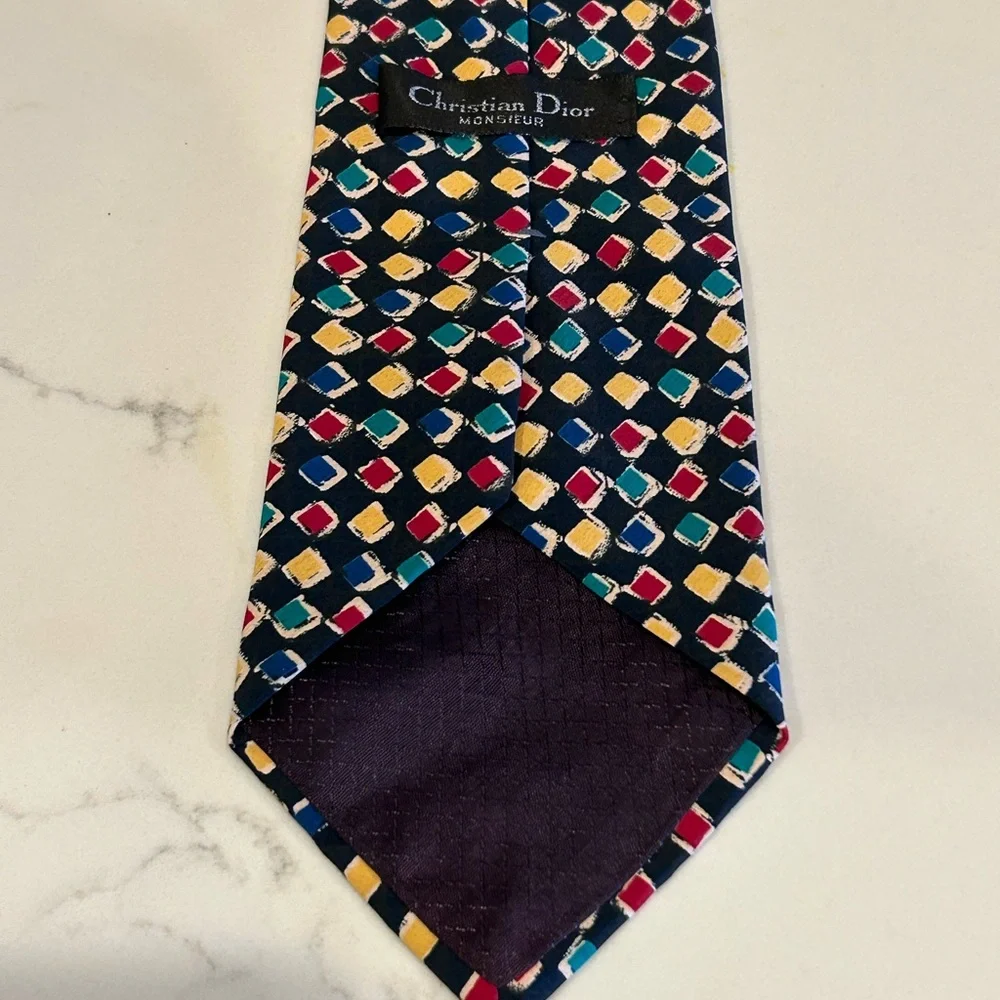 Christian Dio Colorful Silk Tie‎